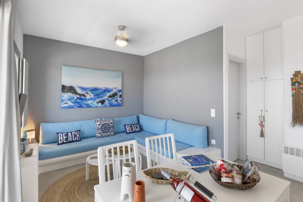 Open living area with sea views
