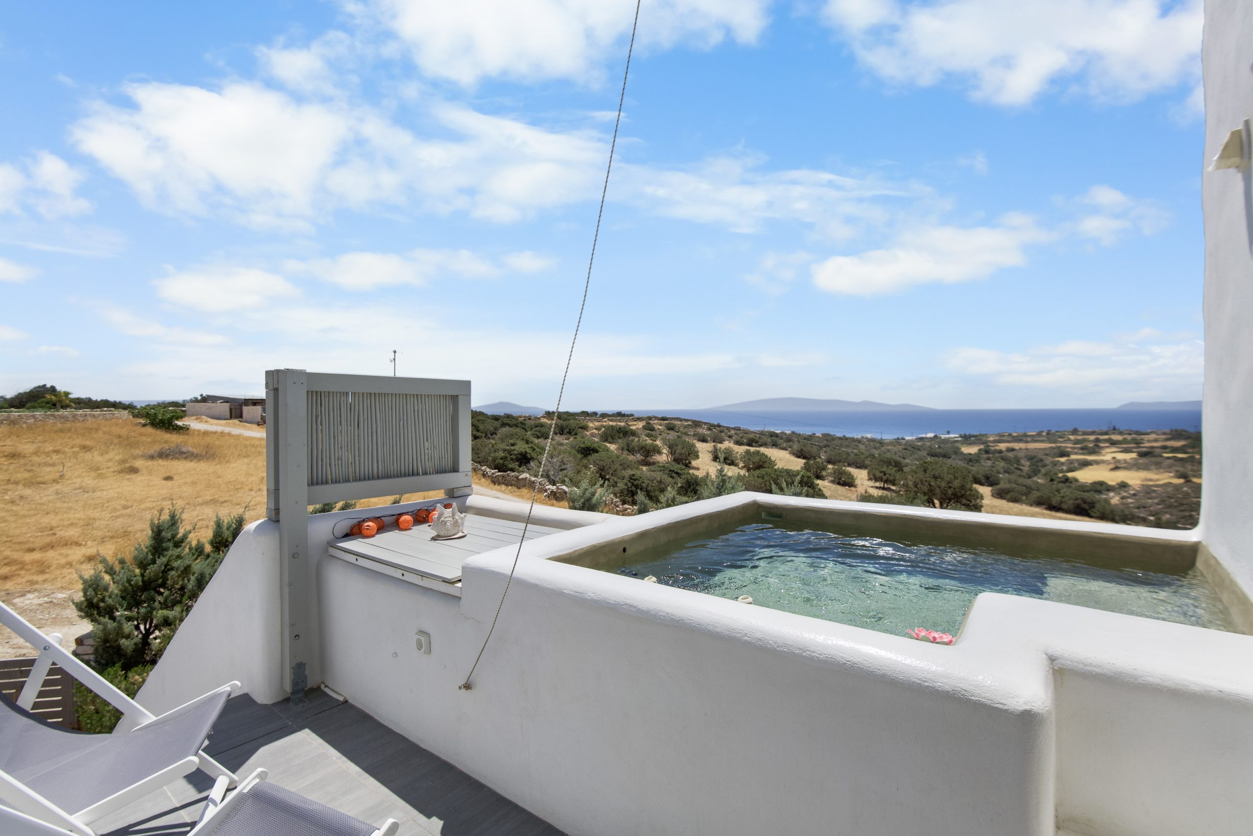 View over the Aegean from Aegean Bliss Retreat in Paros