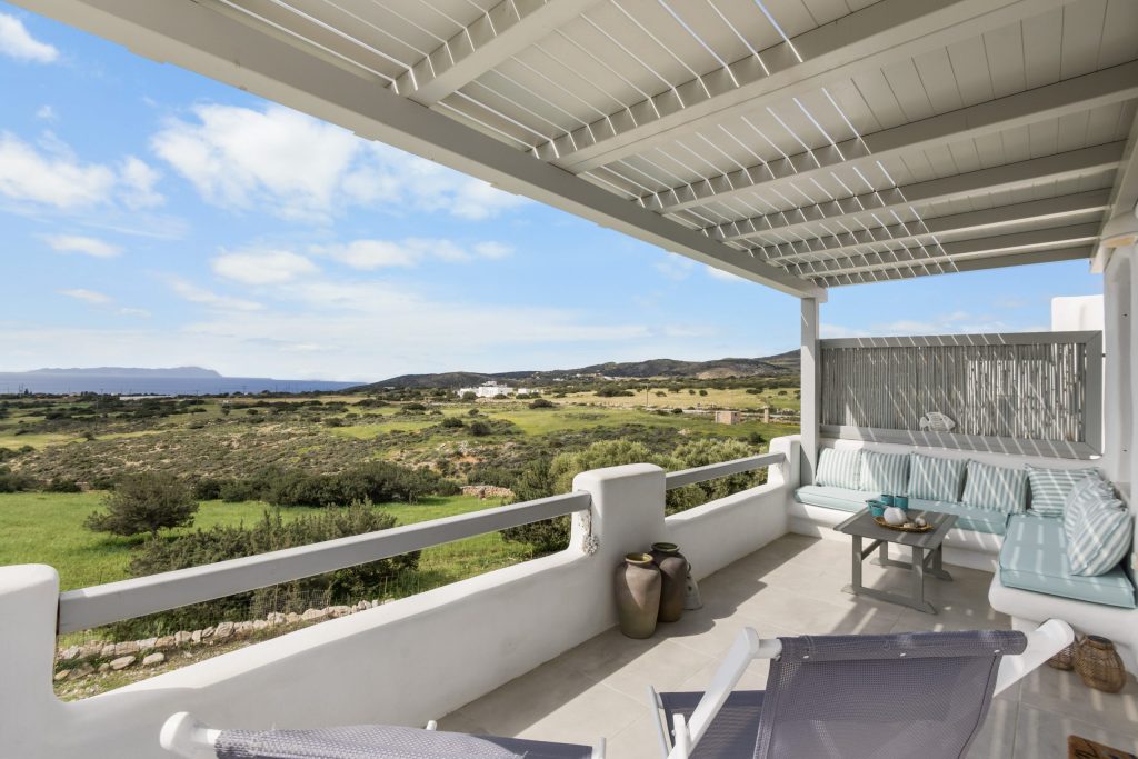 Private terrace over the Aegean